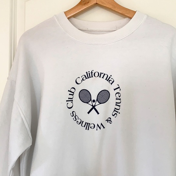 White California Tennis Crewneck - Picture 1 of 3